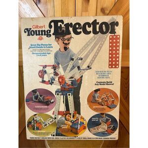 Vintage 1973 Gilbert Young Erector Set (33005) Great Big Pieces for Small Hands